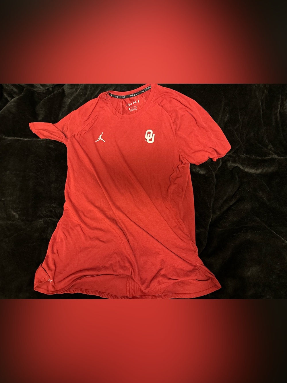 Jordan Men's Oklahoma Sooners Team Crimson T-Shirt Men's LARGE